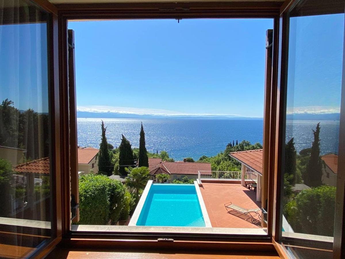 Villa Lovran - 150M To The Beach - Infinity Pool - Incredible Sea View - Fitness Room エクステリア 写真
