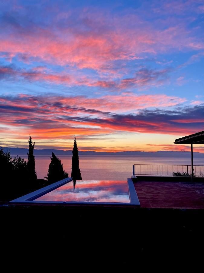 Villa Lovran - 150M To The Beach - Infinity Pool - Incredible Sea View - Fitness Room エクステリア 写真