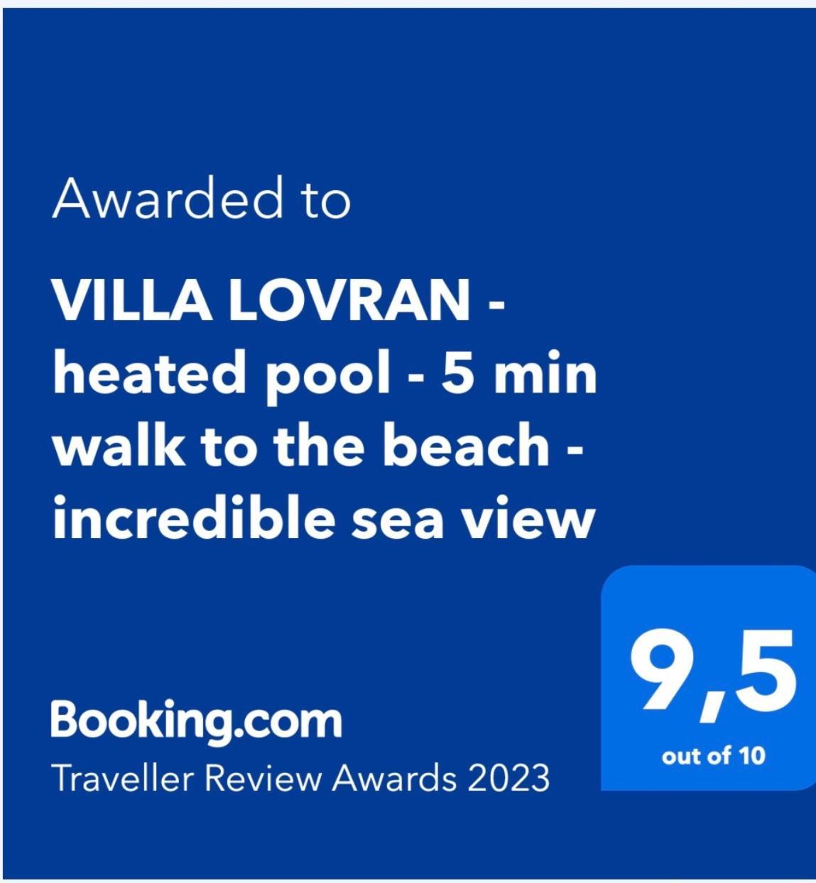 Villa Lovran - 150M To The Beach - Infinity Pool - Incredible Sea View - Fitness Room エクステリア 写真