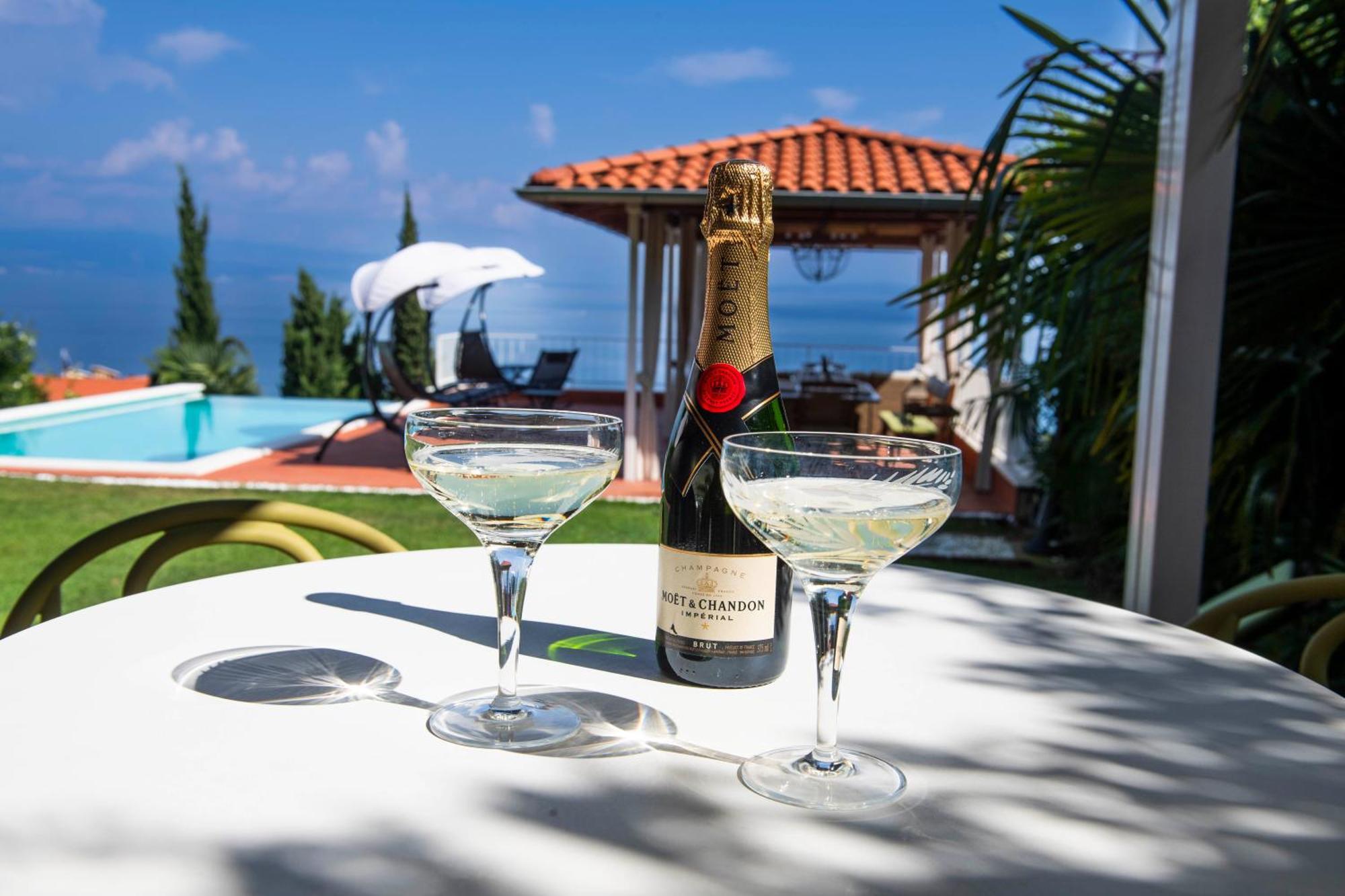 Villa Lovran - 150M To The Beach - Infinity Pool - Incredible Sea View - Fitness Room エクステリア 写真